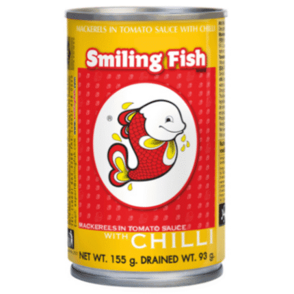 ปลากระป๋องMackerel in Tomato Sauce with Chilli Smiling Fish155 G