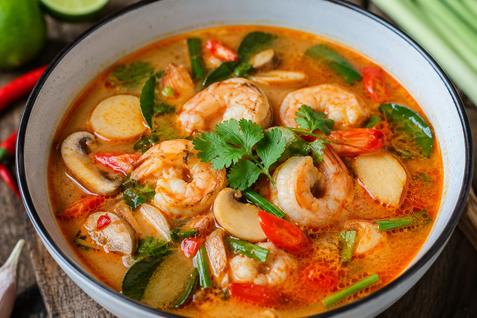 Łatwy przepis na tajską zupę Tom Yum