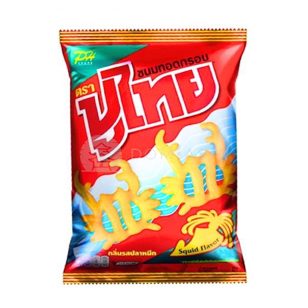 Chrupki o smaku mala kalmarów PUTHAI 55g