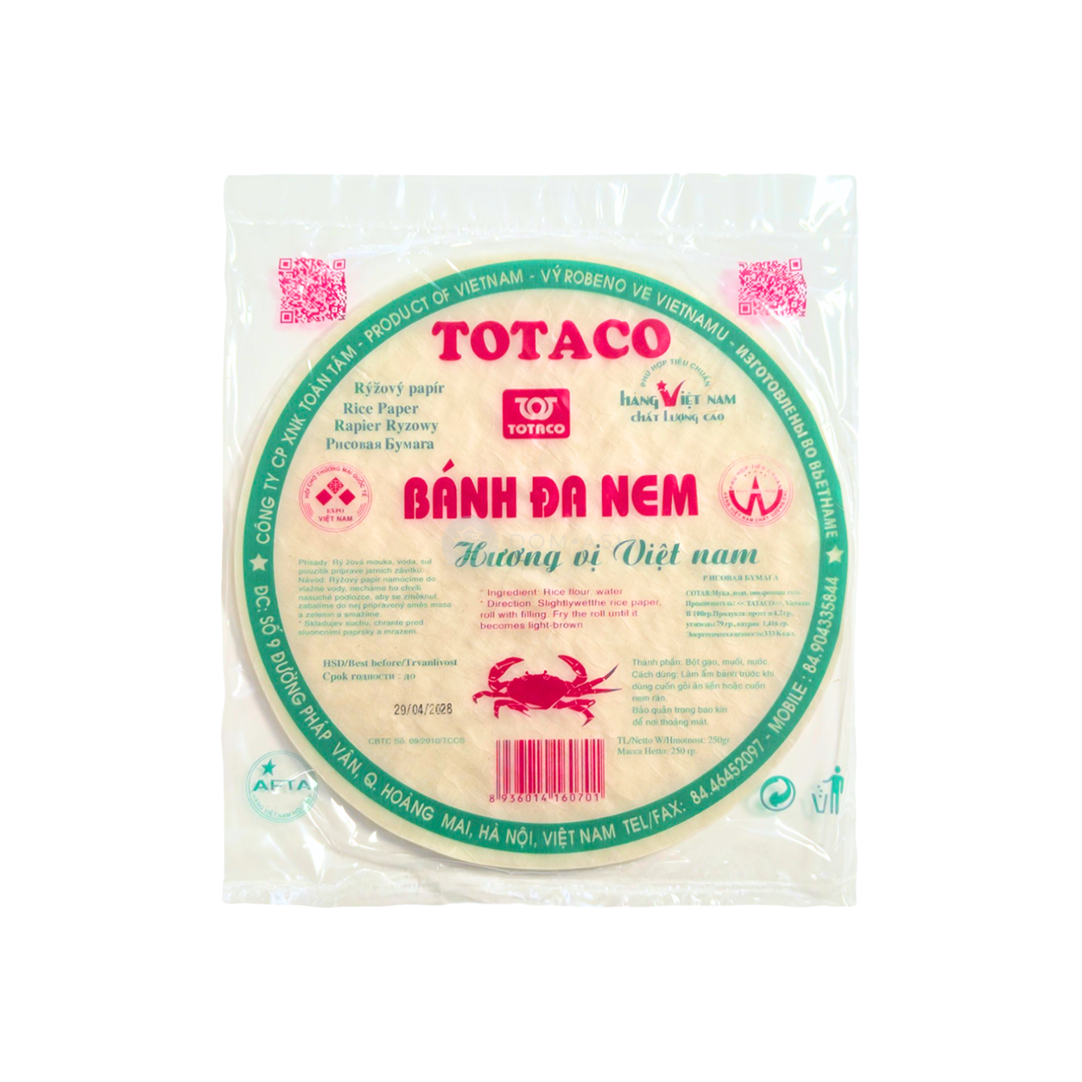 Papier ryżowy TOTACO 250g