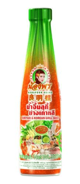 NONGPORN  Sukiyaki & Korean BBQ Sauce 300ml.น้ำจิ้มสุกี้ย่างเกาหลี