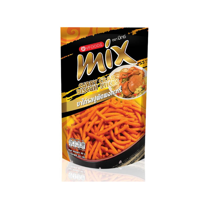 Chipsy o smaku curry z kraba VFOODS 50g