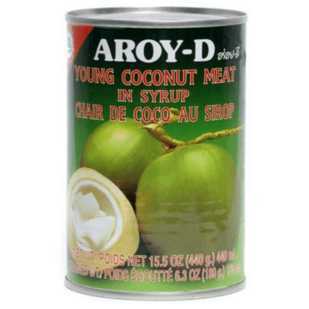 AROY-D  Coconut Meat Young in Syrup425G.เนื้อมะพร้าวอ่อน