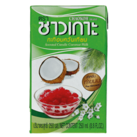 Coconut Milk with Candle Sc.(16-18% Fat) Chaokoh 250 MLกะทิอบควันเทียน