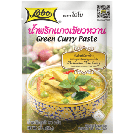 น้ำพริกแกงเขียวหวาน Green Curry Paste Lobo50 G