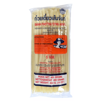 Makaron ryżowy 5 mm - FARMER - 400 gเส้นจันทร์ เส้นเล็ก