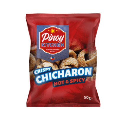 Chicharon skórki chipsy wieprzowe -  Hot Chilli - PINOY - 50 gแคบหมู