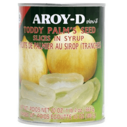 AROY-D  Palm Seed Slices in Syrup565 G, เม็ดตาลอ่อนเชื่อม