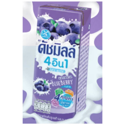 Napój jogurtowy  -DUCHMILL - 1 szt. - 180 ml จำนวน1กล่อง-ดัชมิลล์ นมเปรี้ยวยูเอชที รสบลูเบอร์รี่