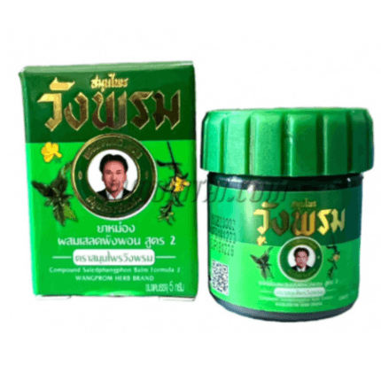 Balsam mentolowy - zielony/ green - WangProm MINI-MINI -  5g สมุนไพรวังพรมจิ๋ว