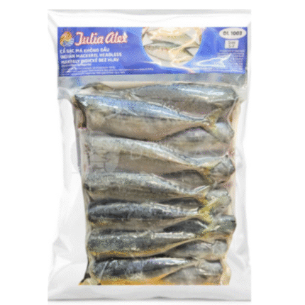 Indiańska makrela bez głowy JA 1KG.ปลาทูแช่แข็ง