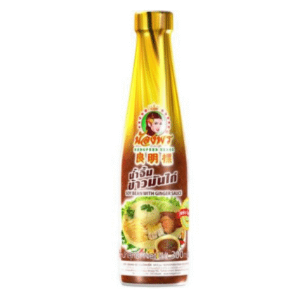 NONGPORN  Soybean with Ginger Sauce 300ML.น้ำจิ้มข้าวมันไก่