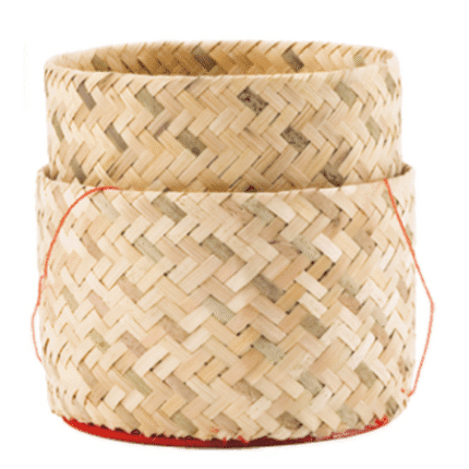 Bamboo Sweet Rice Box (Ø 13 cm)กระติ๊บข้าว