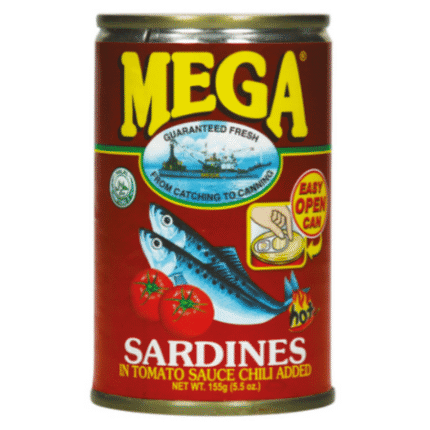 Sardines in Tomato Sauce with Chilli Mega155 Gปลากระป๋อง