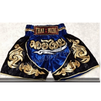 กางเกงมวย MuayThai shorts KIDS (M) BLUE