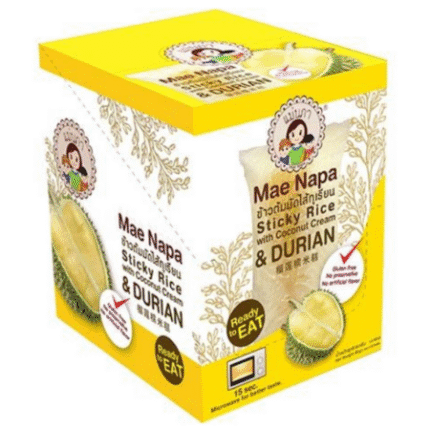 ข้าวต้มมัดไส้ทุเรียน BUY 1 FREE 1-FULL BOX-MAE NAPA  Glutinous Rice Coconut Durian 6X80G. FULL BOX